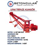 Ufak Trifaze Şanzımanlı Asansör Dam Vinci Ufak Trifaze Şanzımanlı Asansör Dam Vinci